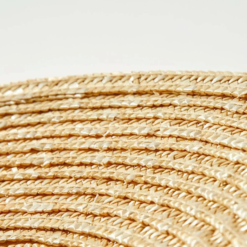 EUC Brixton Joanna Hat Straw Beach Sun Hat UPF 50 Size Medium in Honey - Picture 7 of 14
